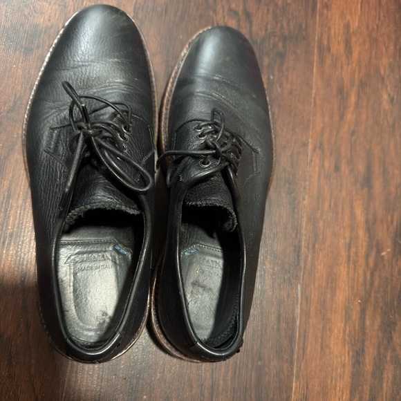 Aquatalia Men’s Leon Black Leather Lace Up Waterproof Shoes Size 9 main image 8